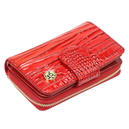 Portfel damski skórzany PELLUCCI AL-115 czerwony