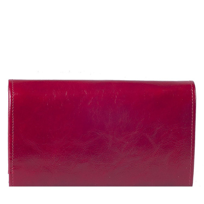 Portfel damski skórzany KEMER Swarovski Elements DV140 Czerwony - min. zamówienie 20 / 50 / 100 szt.