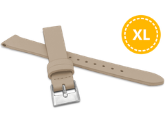 MINET XL Beżowy pasek z luksusowej skóry Top Grain - 16 - XL