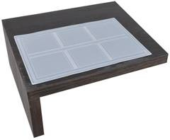 Komplet 6 podkładek białych 30x45cm