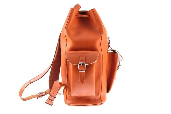 Ogromny plecak skórzany KEMER VOOC Vintage P40 koniak