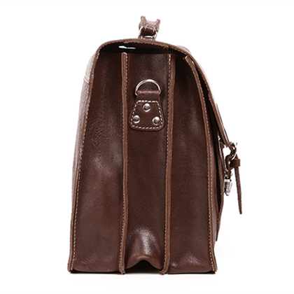 Big torba skórzana biznesowa KEMER VOOC TC8 brąz