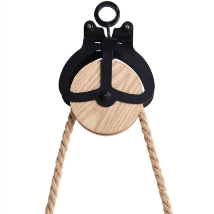 Zegar ścienny metalowy na sznurze linie retro loft 30 cm