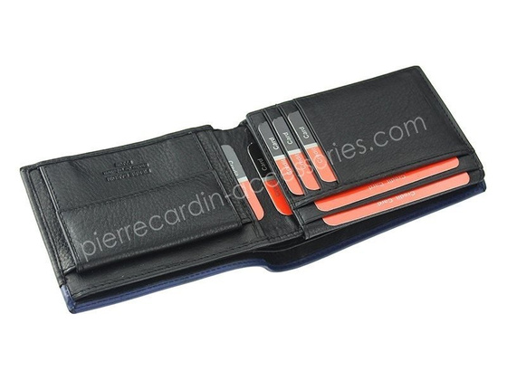 Portfel męski skórzany PIERRE CARDIN TILAK14 8806 RFID Niebieski