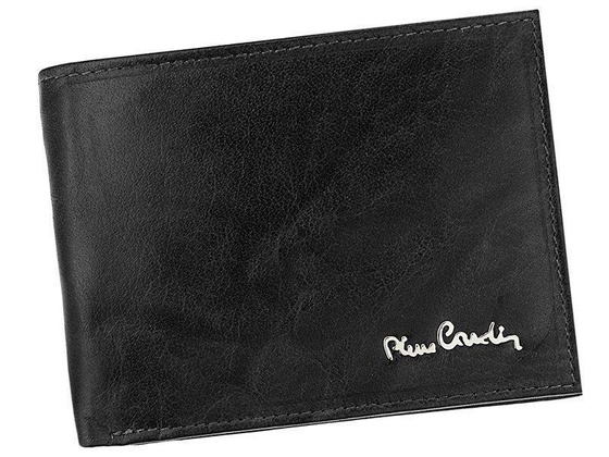 Portfel skórzany męski PIERRE CARDIN FOSSIL TILAK12 8805 RFID Czarny