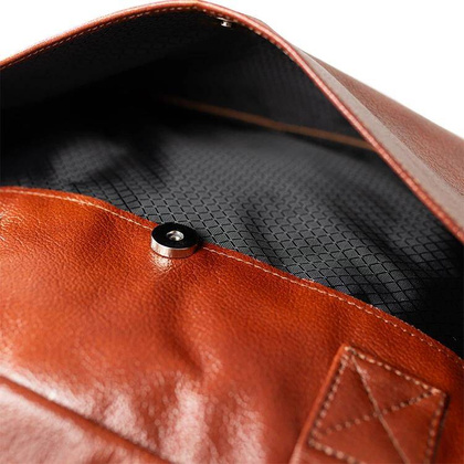 Skórzana torba męska brązowa na ramię laptopa 15,6" - Pavone Nero Parma 2454 BR