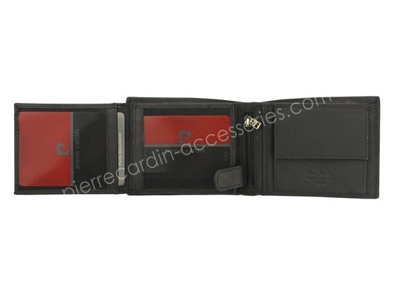 Portfel męski skórzany PIERRE CARDIN TILAK28 325 RFID Czarny
