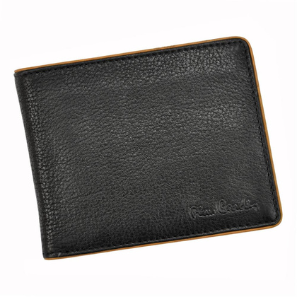 Portfel męski skórzany PIERRE CARDIN YS17 8806 czarny + czerwony