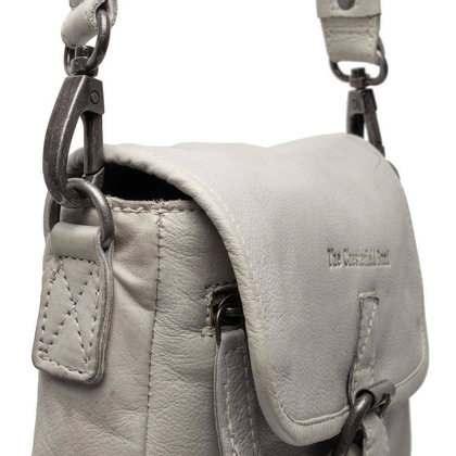 Torebka damska, listonoszka skórzana Jasno szara - min. zamówienie 20 / 50 / 100 szt.