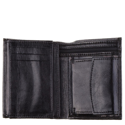 Portfel męski skórzany KEMER P1 Czarny - min. zamówienie 20 / 50 / 100 szt.