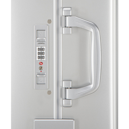 Mała kabinowa walizka PUCCINI PLATINUM AL01C 4 Srebrna