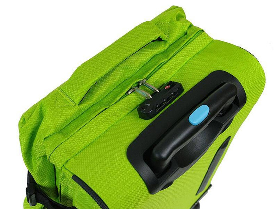 Torba podróżna na kołach DIELLE Zielona