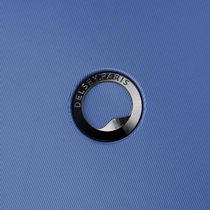 Walizka Delsey Cactus Mała twarda niebieska walizka kabinowa na kółkach 55 cm