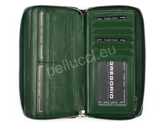 Portfel damski skórzany PELLUCCI FZ-119 Popiel