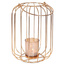 Lampion świecznik na świeczkę tealight metalowy złoty 21,5 cm