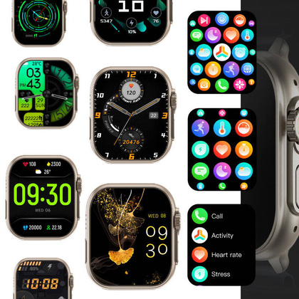 SMARTWATCH UNISEX Rubicon RNCF17 - BLUETOOTH CALL, ŁADOWANIE BEZPRZEWODOWE (sr059c)