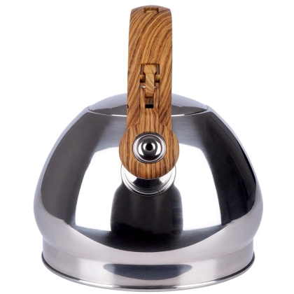 Czajnik stalowy z gwizdkiem automatyczny do gotowania wody tradycyjny srebrny1,5 l