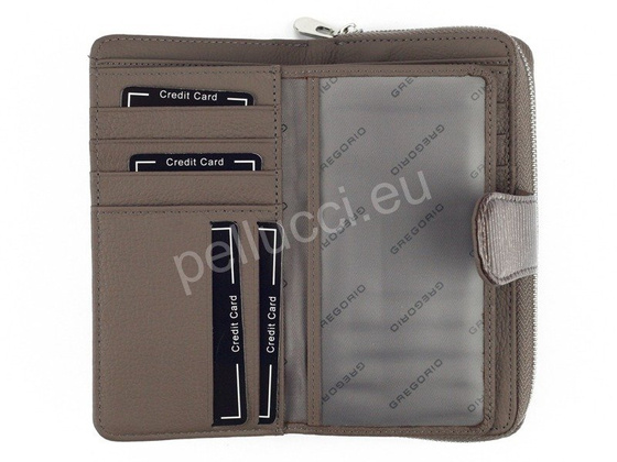 Portfel damski skórzany PELLUCCI LN-116 Czerwony