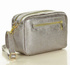 Torebka listonoszka skórzana messenger courier bag - MARCO MAZZINI srebrny - min. zamówienie 20 / 50 / 100 szt.