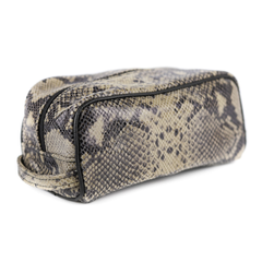 311 Kosmetyczka cegiełka-print wężowy szary KEMER