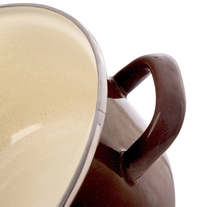 Garnek emaliowany BROWN 24 cm, 4 l