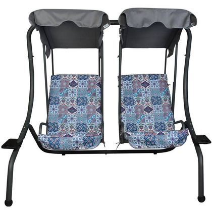 Huśtawka ogrodowo - balkonowa Sonic 2 os.Mozaika