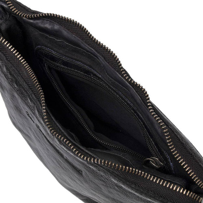 Torebka damska skórzana na ramię Czarny - min. zamówienie 20 / 50 / 100 szt.