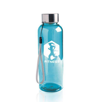 Butelka z tritanu 500 ml, stalowa nakrętka ze sznurkiem / Tritanbottle