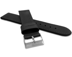 LAVVU Czarny szyty pasek SPORT z luksusowej skóry Top Grain - 26