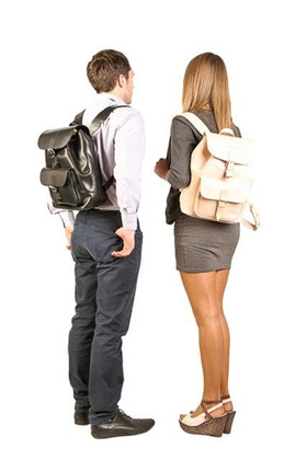 Duży plecak skórzany KEMER VOOC Vintage P38 brąz