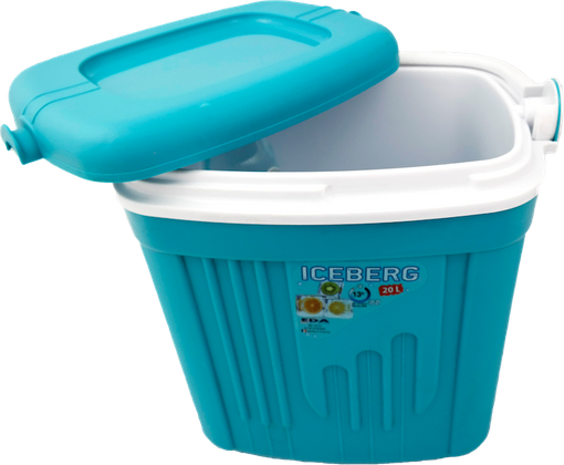 Lodówka turystyczna pasywna ICEBERG 20L na wkłady TURKUSOWA