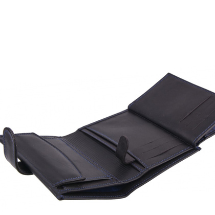 Portfel męski skórzany KEMER P4J LK Czarny / Granat - min. zamówienie 20 / 50 / 100 szt.