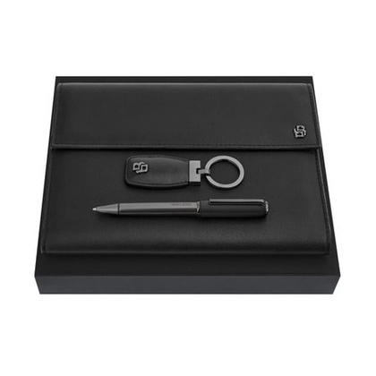 Zestaw upominkowy Hugo Boss teczka, długopis i brelok HAK519D + HDM519D + HSL5654A
