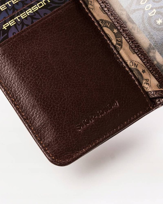 Skórzany portfel damski na zatrzask