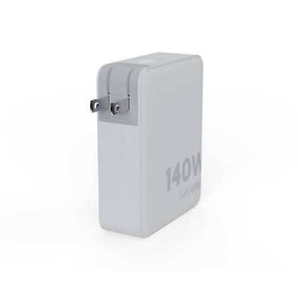 XTORM Ładowarka turystyczna 140W GaN +kabel USB-C PD biała