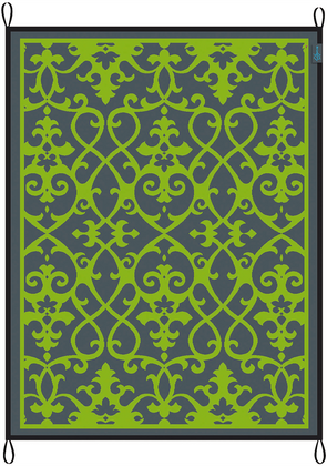 Koc plażowy dwustronny Chill mat Picnic 2 x 2,7m Zielony