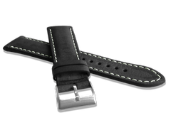 LAVVU Naturalnie barwiony czarny pasek NATURE ze skóry Top Grain - 20