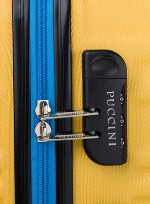 Mała kabinowa walizka PUCCINI CALIFORNIA ABS018C 6C Żółta