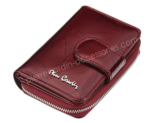 Portfel damski skórzany PIERRE CARDIN 02 LEAF 115 Niebieski