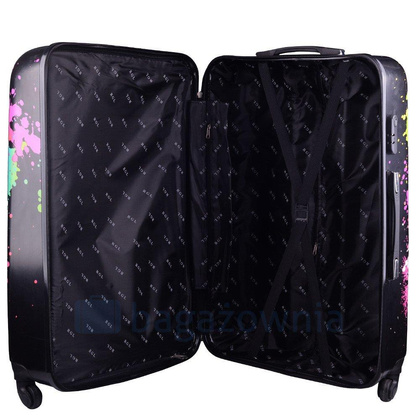 Średnia walizka KEMER RGL PRINT M Ciapki Multikolor