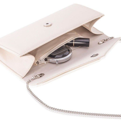 Torebka wizytowa na łańcuszku KEMER SOLIER F18 Beżowa - min. zamówienie 20 / 50 / 100 szt.