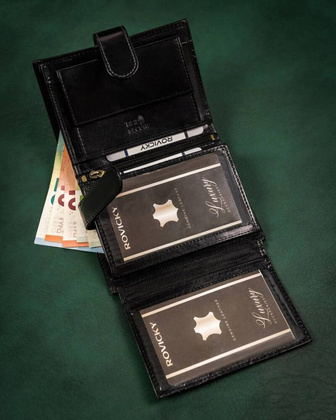 Duzy skorzany portfel meski