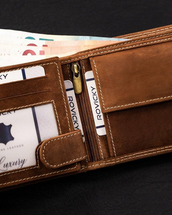 Portfel skórzany męski N992-CHM