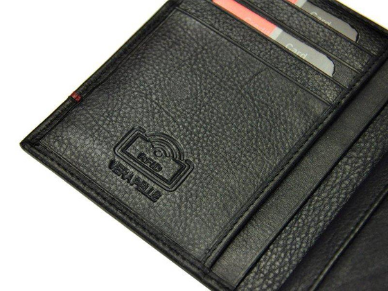 Portfel męski skórzany PIERRE CARDIN SAHARA TILAK15 331 Czarny / Niebieski