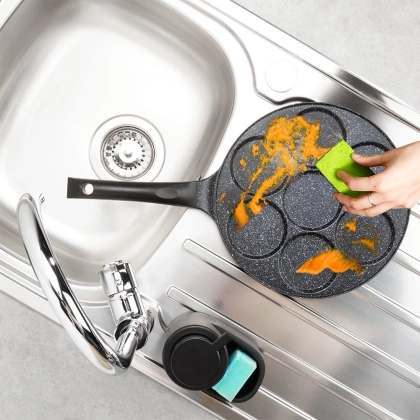 Patelnia do jajek granitowa 7 otworów BASIC LINE 26 cm