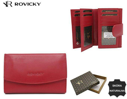 Portfel damski skórzany R-RD-40-GCL Magenta