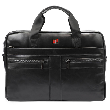 Teczka męska ze skóry naturalnej Nordee S134 B brązowa