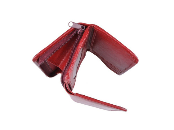 Portfel damski skórzany KEMER P14 Bordowy - min. zamówienie 20 / 50 / 100 szt.