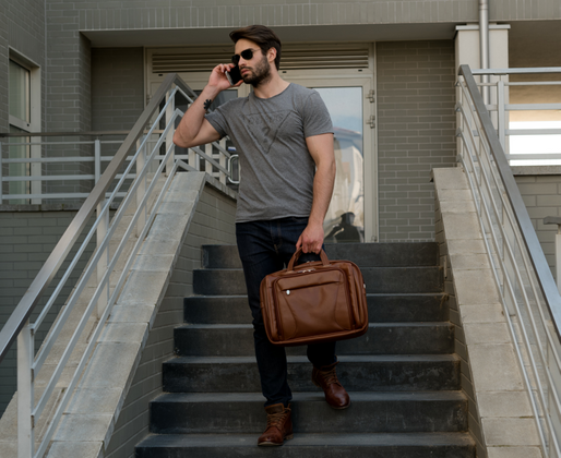 Torba na laptop McKlein Irving Park 15,6" Brązowa