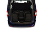FORD TOURNEO COURIER 2014+ TORBY DO BAGAŻNIKA 4 SZT KJUST